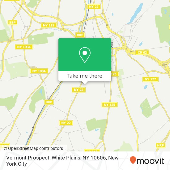 Vermont Prospect, White Plains, NY 10606 map