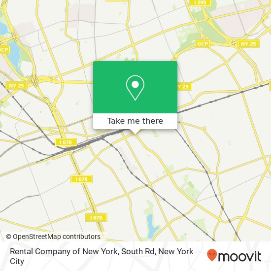 Rental Company of New York, South Rd map