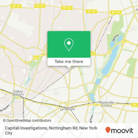 Mapa de Capitali Investigations, Nottingham Rd