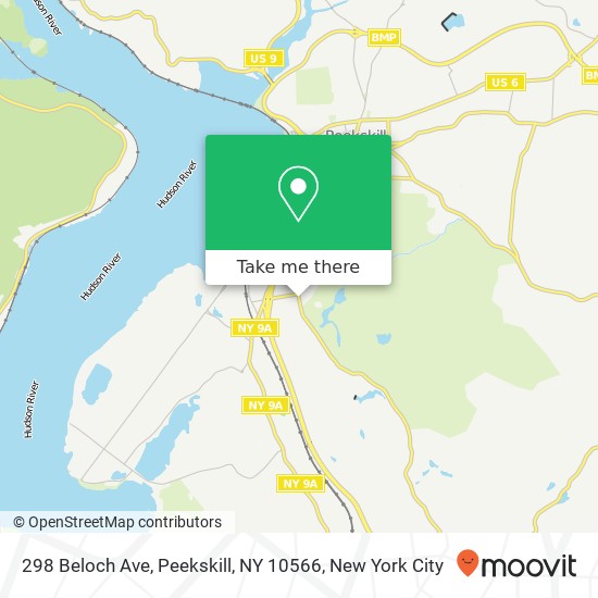 298 Beloch Ave, Peekskill, NY 10566 map