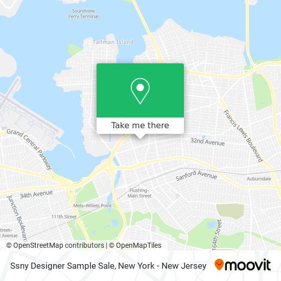 Mapa de Ssny Designer Sample Sale