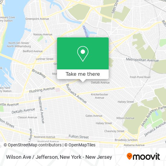 Wilson Ave / Jefferson map