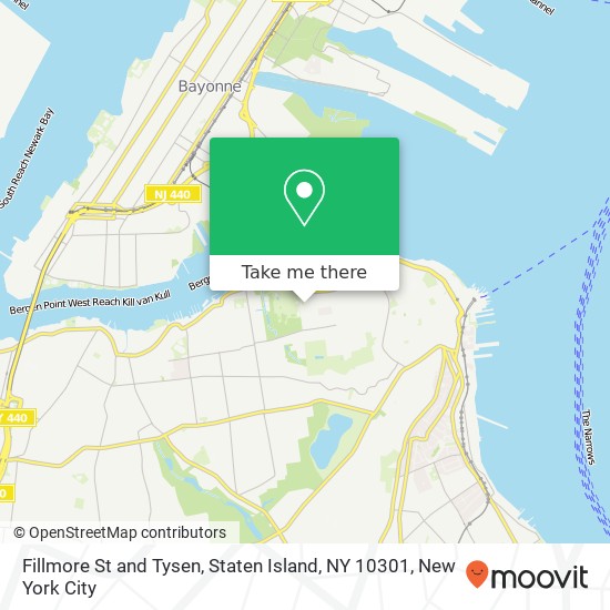 Fillmore St and Tysen, Staten Island, NY 10301 map