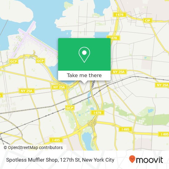 Spotless Muffler Shop, 127th St map