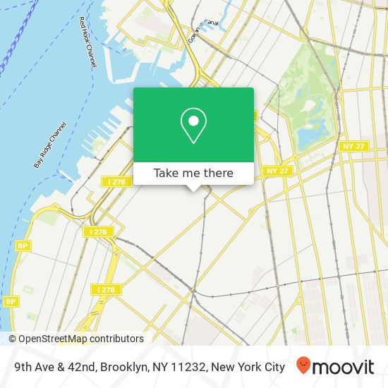 Mapa de 9th Ave & 42nd, Brooklyn, NY 11232