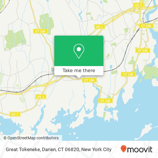 Mapa de Great Tokeneke, Darien, CT 06820