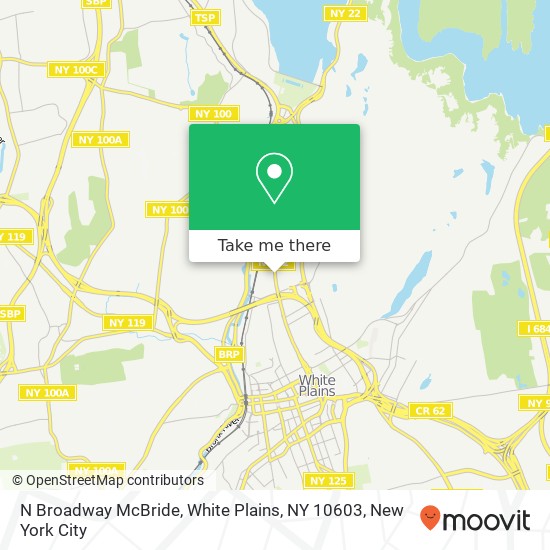 Mapa de N Broadway McBride, White Plains, NY 10603