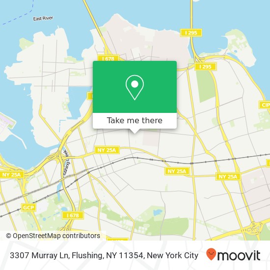 3307 Murray Ln, Flushing, NY 11354 map