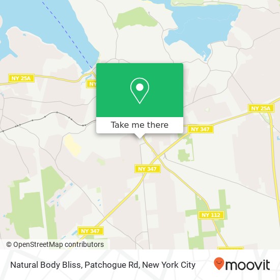 Natural Body Bliss, Patchogue Rd map