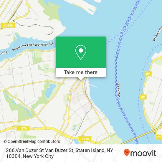 Mapa de 266,Van Duzer St Van Duzer St, Staten Island, NY 10304