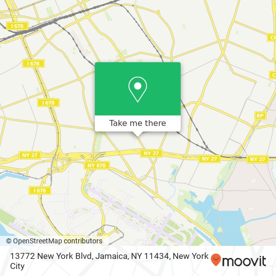 Mapa de 13772 New York Blvd, Jamaica, NY 11434