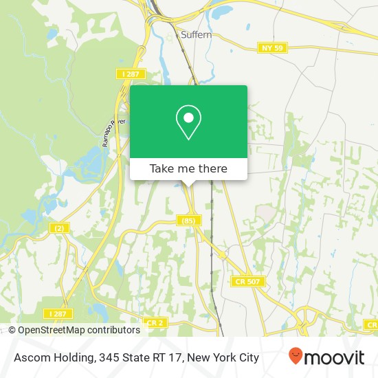 Ascom Holding, 345 State RT 17 map