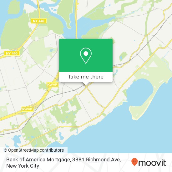 Mapa de Bank of America Mortgage, 3881 Richmond Ave