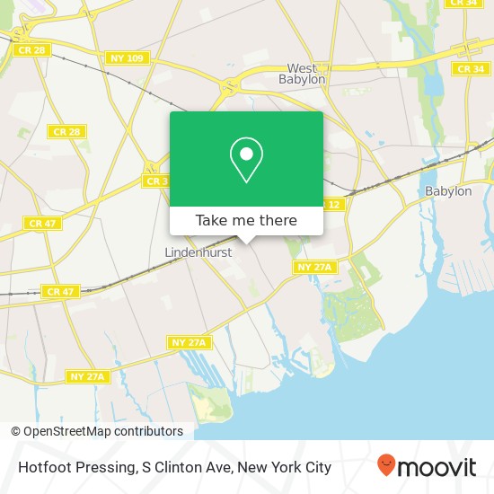 Hotfoot Pressing, S Clinton Ave map