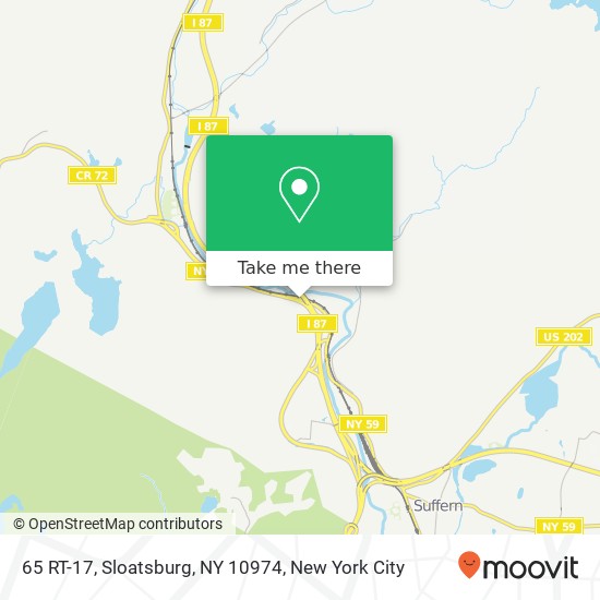 Mapa de 65 RT-17, Sloatsburg, NY 10974