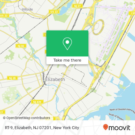 RT-9, Elizabeth, NJ 07201 map