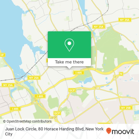 Mapa de Juan Lock Circle, 80 Horace Harding Blvd