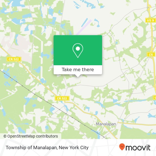 Mapa de Township of Manalapan, Globar Dr
