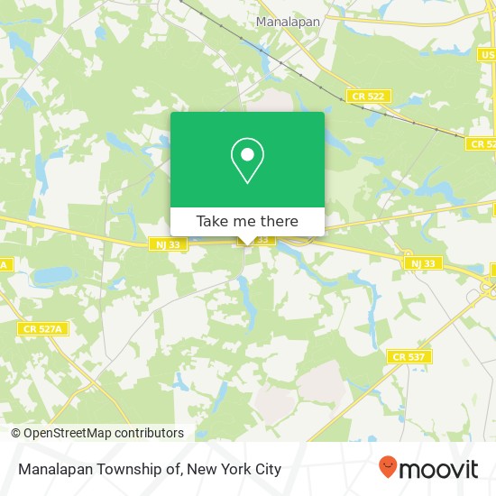 Mapa de Manalapan Township of