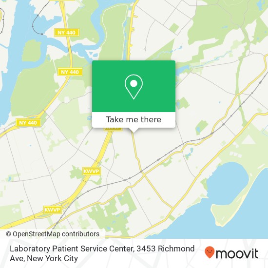 Laboratory Patient Service Center, 3453 Richmond Ave map