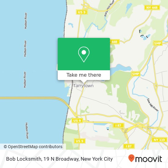 Bob Locksmith, 19 N Broadway map