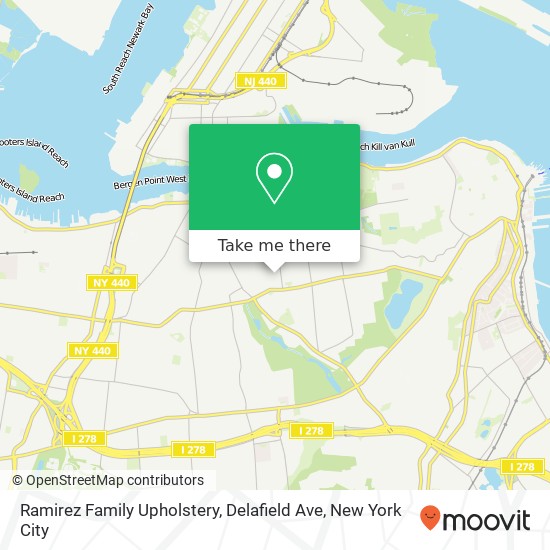 Ramirez Family Upholstery, Delafield Ave map