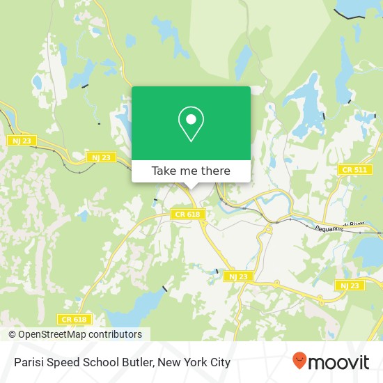 Mapa de Parisi Speed School Butler, 1574 State RT 23