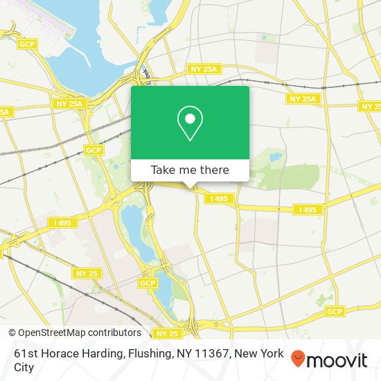 61st Horace Harding, Flushing, NY 11367 map