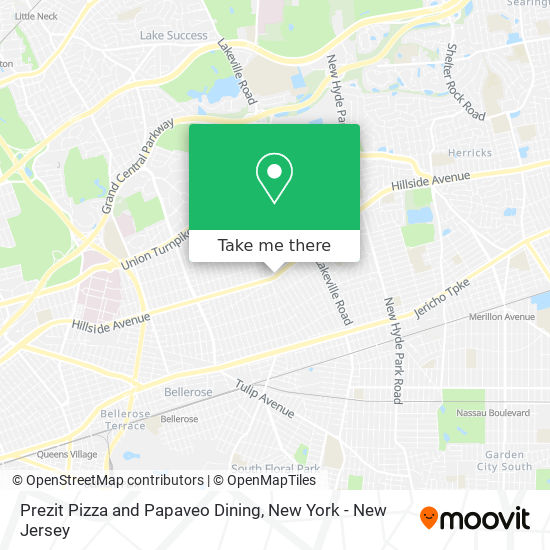 Prezit Pizza and Papaveo Dining map