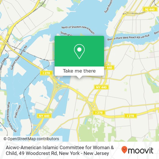 Aicwc-American Islamic Committee for Woman & Child, 49 Woodcrest Rd map