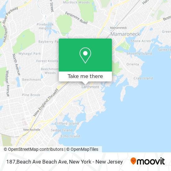 Mapa de 187,Beach Ave Beach Ave