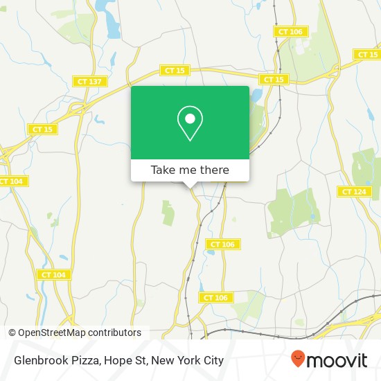 Mapa de Glenbrook Pizza, Hope St