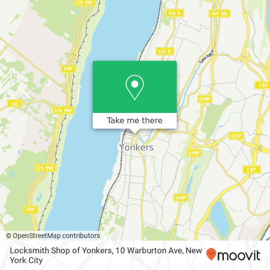 Locksmith Shop of Yonkers, 10 Warburton Ave map