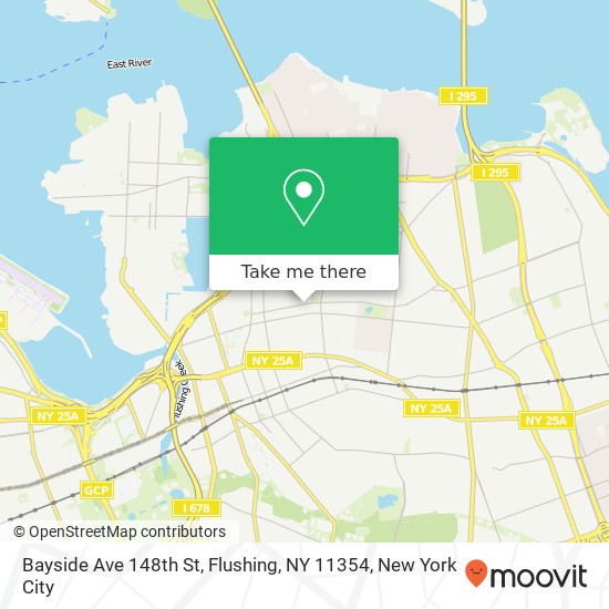 Mapa de Bayside Ave 148th St, Flushing, NY 11354