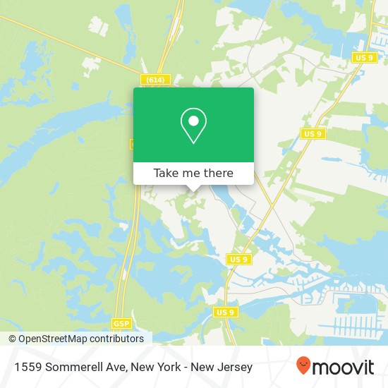 Mapa de 1559 Sommerell Ave, Forked River, NJ 08731