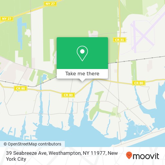 39 Seabreeze Ave, Westhampton, NY 11977 map