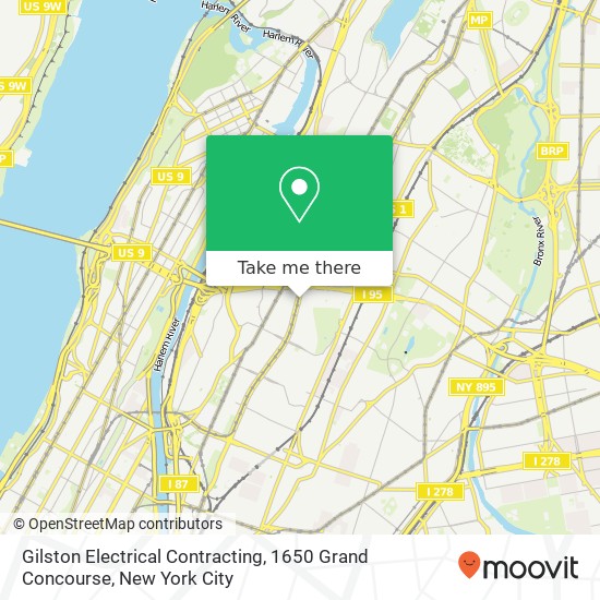Gilston Electrical Contracting, 1650 Grand Concourse map