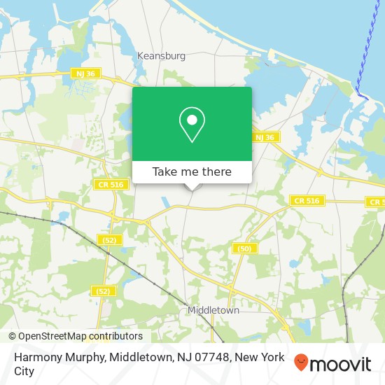 Mapa de Harmony Murphy, Middletown, NJ 07748