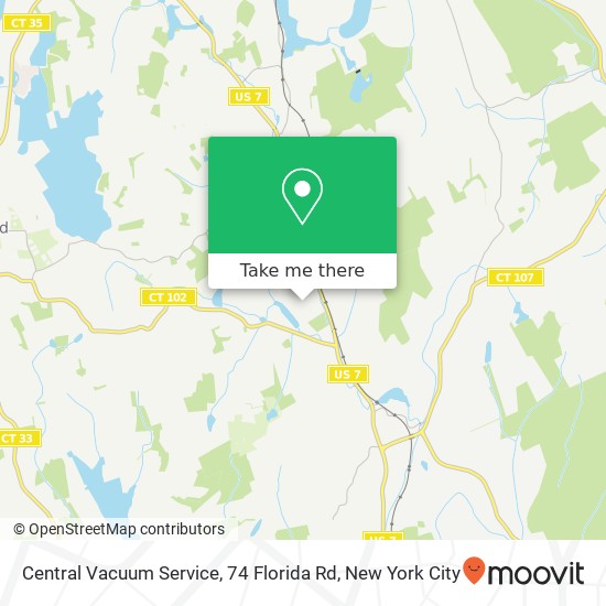 Mapa de Central Vacuum Service, 74 Florida Rd