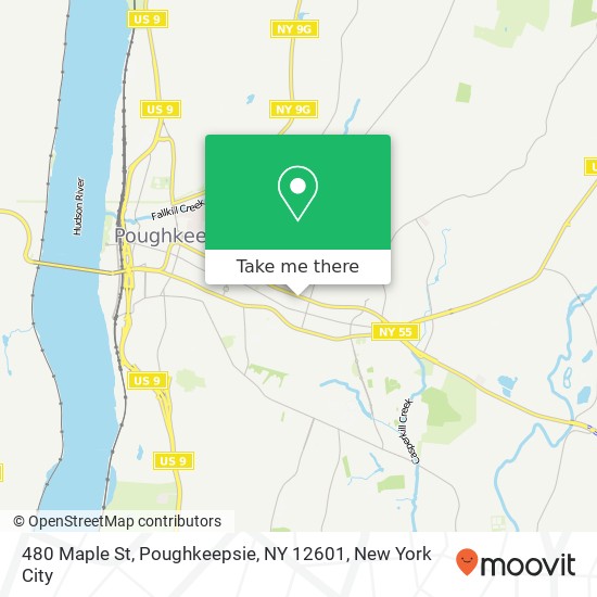 480 Maple St, Poughkeepsie, NY 12601 map