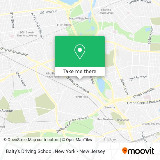 Mapa de Balty's Driving School