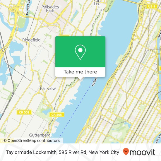 Mapa de Taylormade Locksmith, 595 River Rd