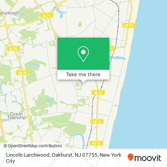 Lincoln Larchwood, Oakhurst, NJ 07755 map