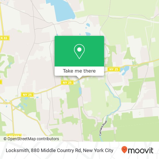 Mapa de Locksmith, 880 Middle Country Rd