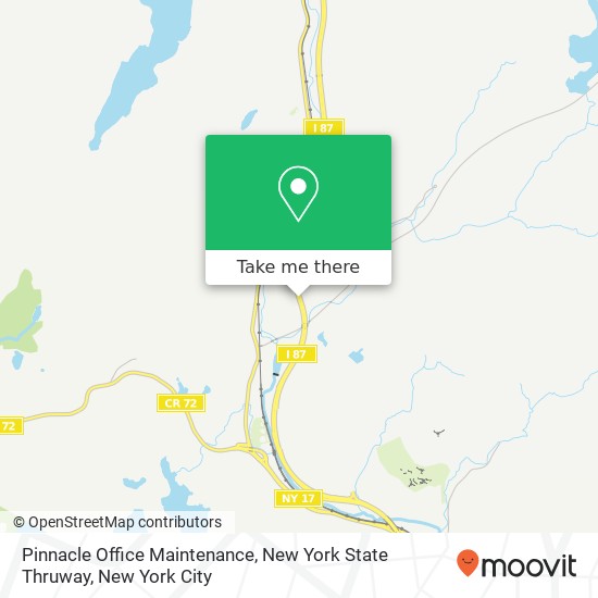Mapa de Pinnacle Office Maintenance, New York State Thruway