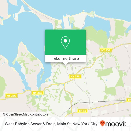West Babylon Sewer & Drain, Main St map