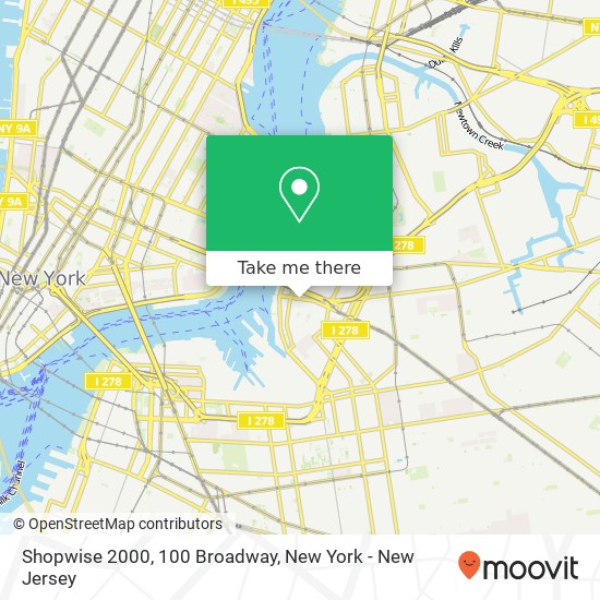 Shopwise 2000, 100 Broadway map