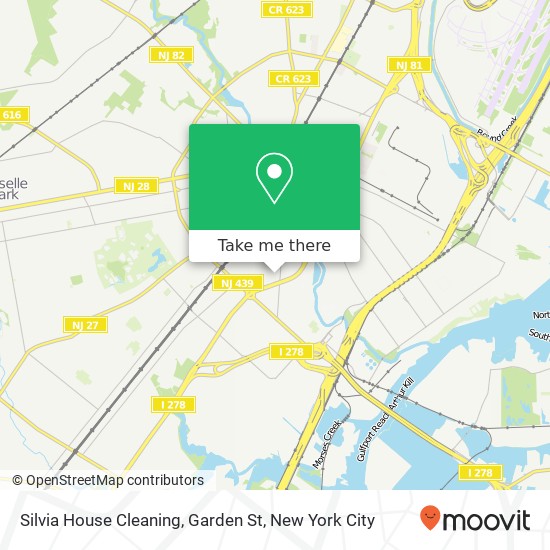 Mapa de Silvia House Cleaning, Garden St