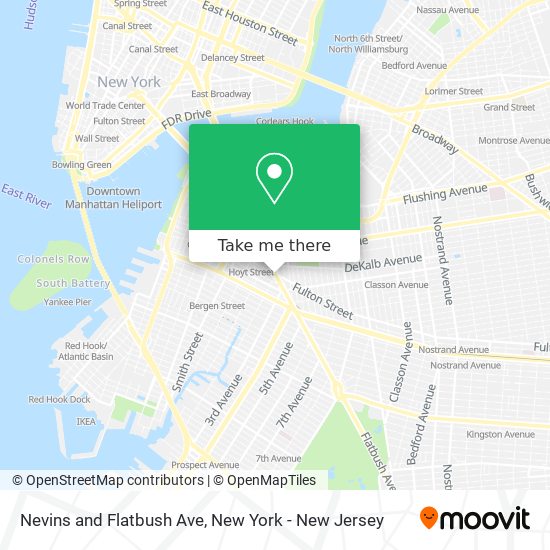 Mapa de Nevins and Flatbush Ave