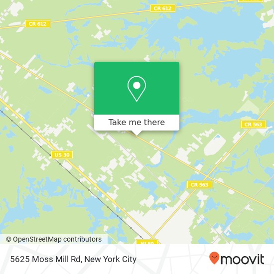 Mapa de 5625 Moss Mill Rd, Egg Harbor City, NJ 08215